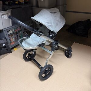 Light Gray Kids Stroller with Black Accents - parting out or take all